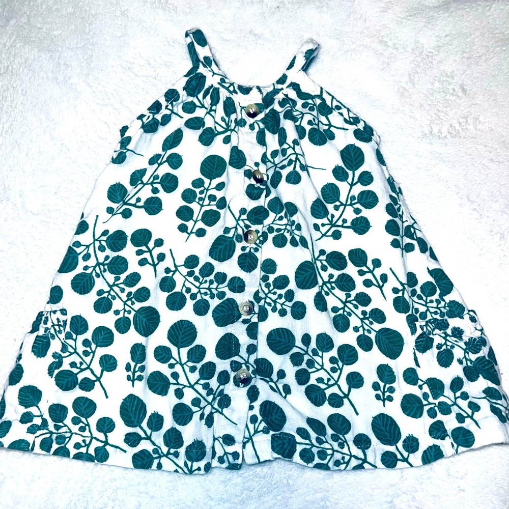Kate Quinn Organic vine print dress, size 6-12 months